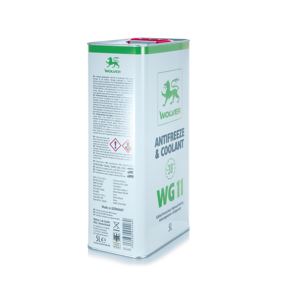 Antifreeze & Coolant Ready to Use WG11 - Can Side 1