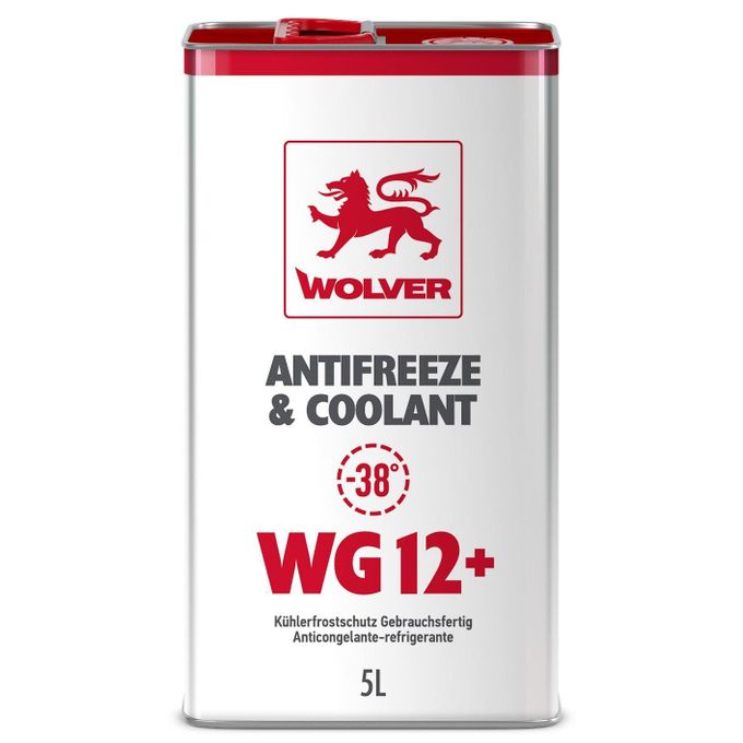 WOLVER Antifreeze & Coolant (Ready To Use) WG12+ RED 5L