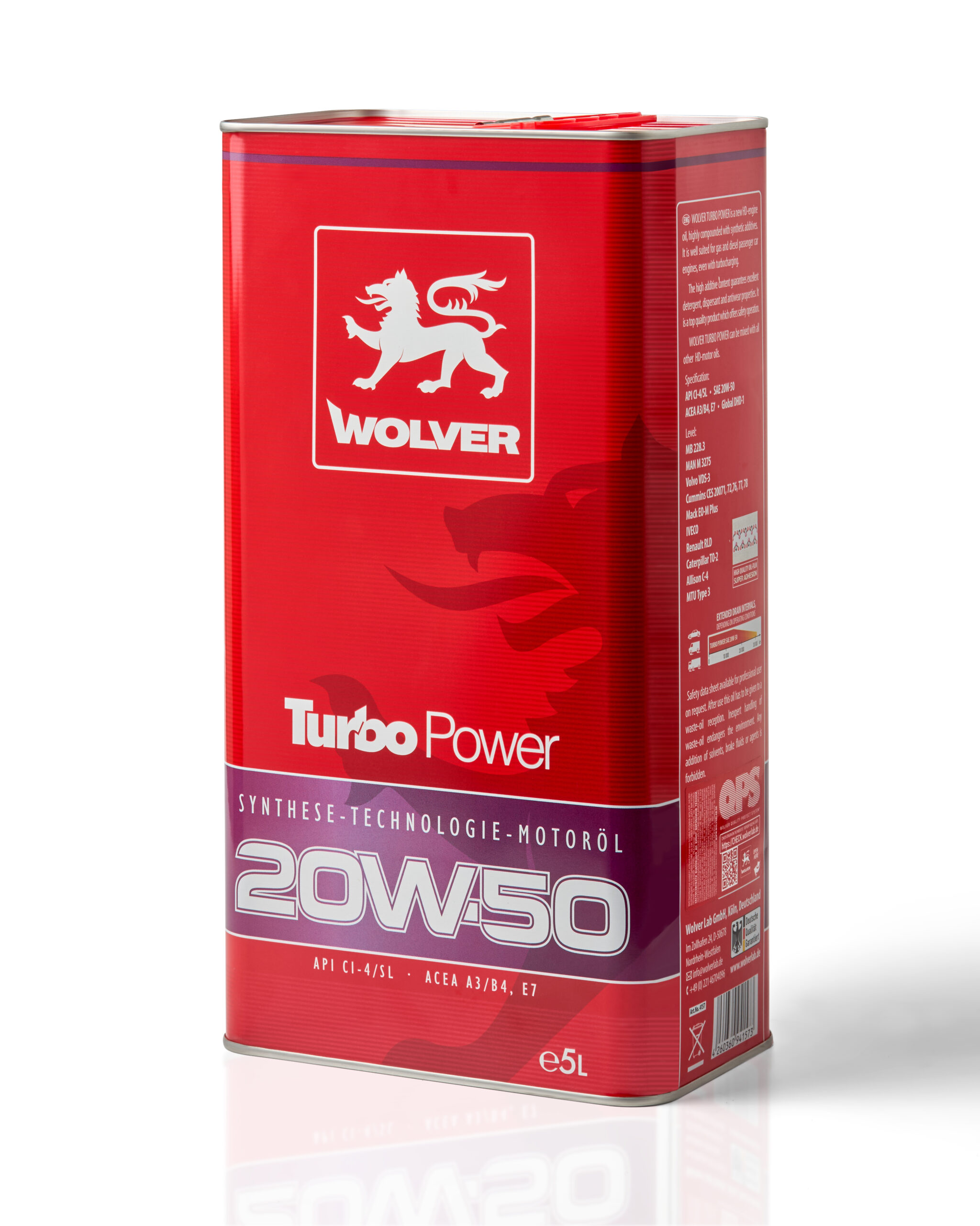WOLVER Turbo Power SAE 20W-50